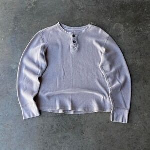 2000s cream henley thermal